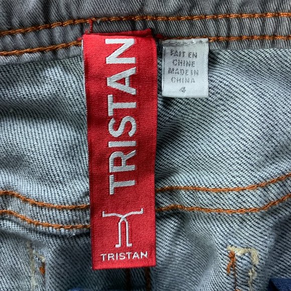 **SOLD**Y2K Tristan Womens Jeans 4 x 30.5 Wide Leg Mid Rise Thick Stitching - Picture 11 of 12